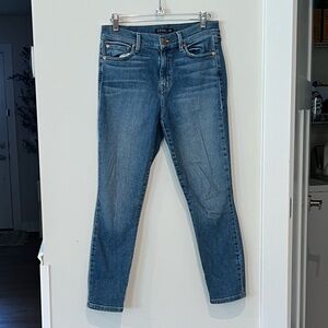 Level 99 Women's Medium Blue Skinny Jeans Cropped